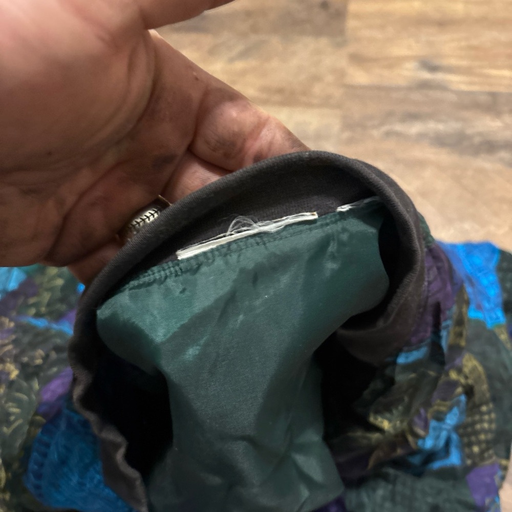 Patchwork Bomber Jacket - Multicolor - image 5